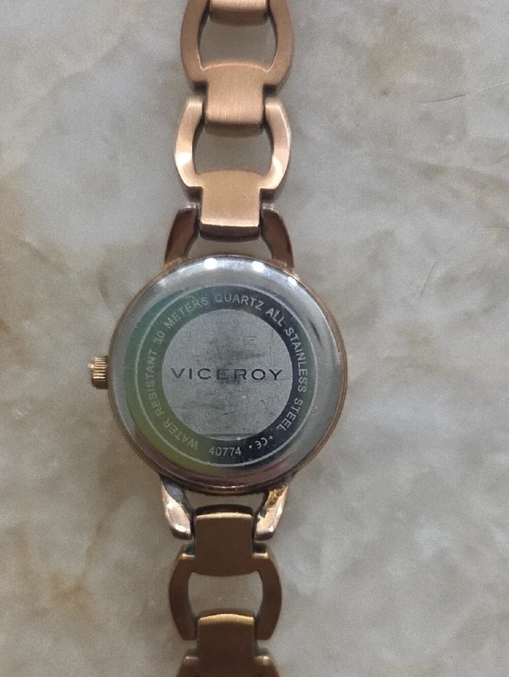 Women's Rose Gold Link Bracelet Watch